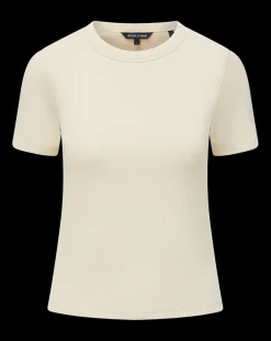 Pruitt Ribbed Tee in Limestone