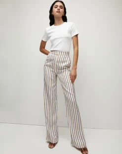 Pruitt White Ribbed Pocket Tee