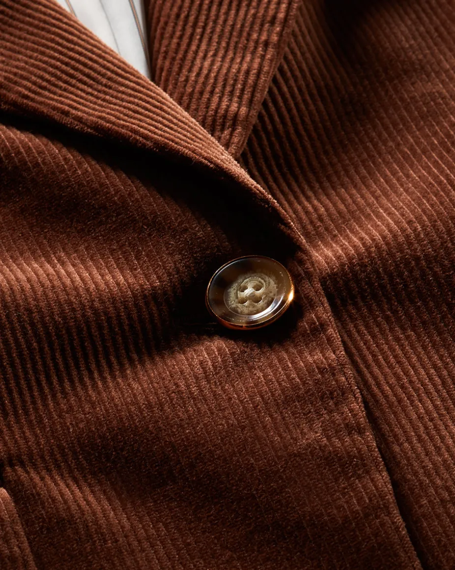 Reagan Corduroy Dickey Jacket in Dark Brown