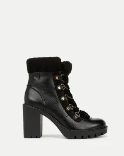 Reece Lug Bootie in Black