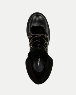 Reece Lug Bootie in Black