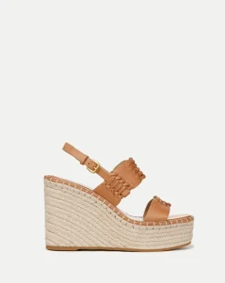 Riya Raffia Wedge Sandal in Natural