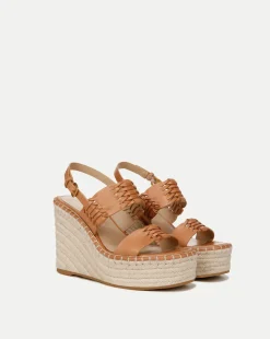 Riya Raffia Wedge Sandal in Natural