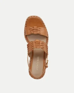 Riya Raffia Wedge Sandal in Natural