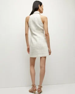 Roxanne Tweed Dress in Ivory Multi