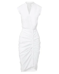 Ruched Shirt Dress by Veronica Beard