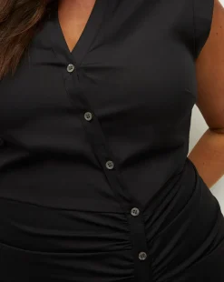 Ruched Shirt Dress by Veronica Beard