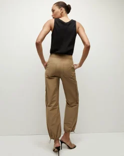 Sabrina Black Satin Crepe Tank Top