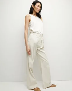 Sabrina Crepe Tank in Off-White