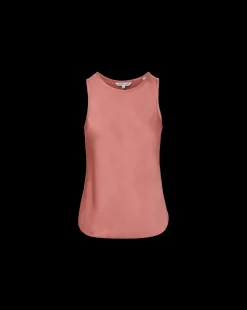 Sabrina Crepe Tank in Rose