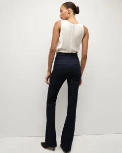 Sabrina Stretch-Silk Tank Top in Ivory