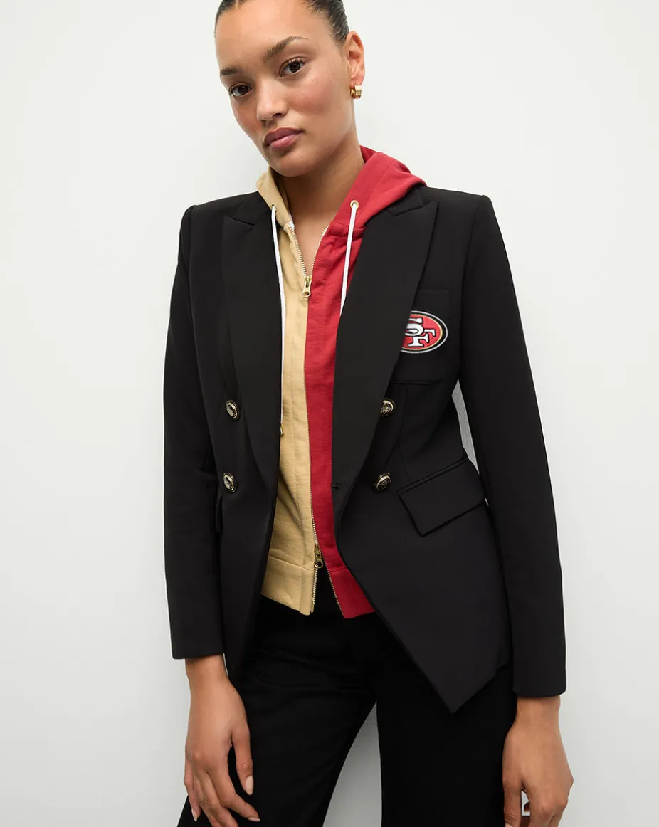 San Francisco 49ers Dickey Jacket in Black/Gold