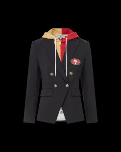 San Francisco 49ers Dickey Jacket in Black/Gold