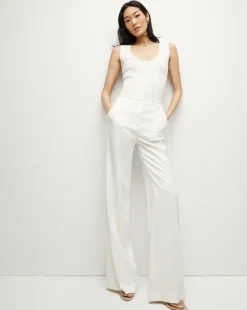 Sandra Ribbed Tank in Off-White