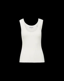 Sandra Ribbed Tank in Off-White