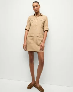 Saude Cargo Dress in Khaki