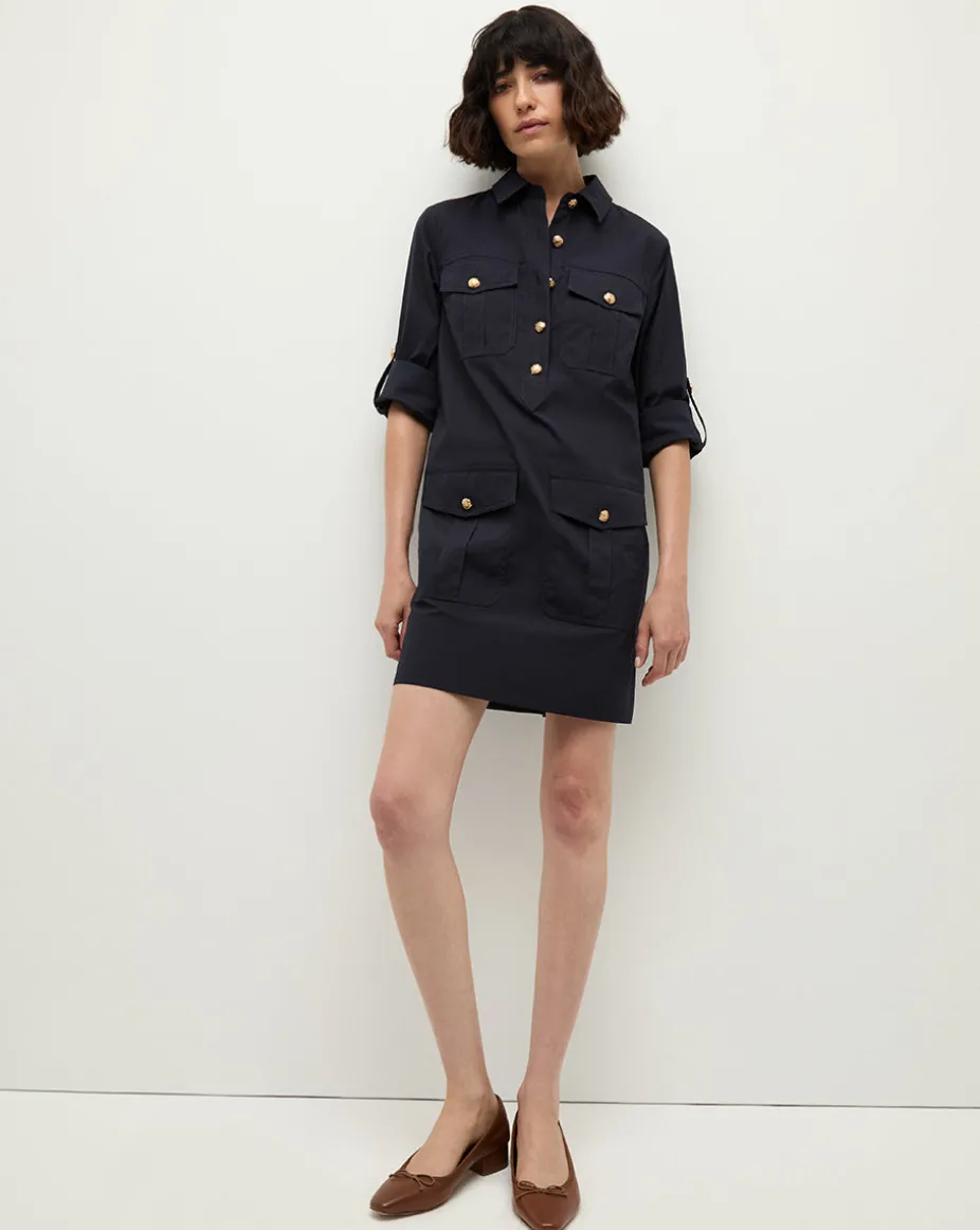 Saude Cargo Dress in Navy