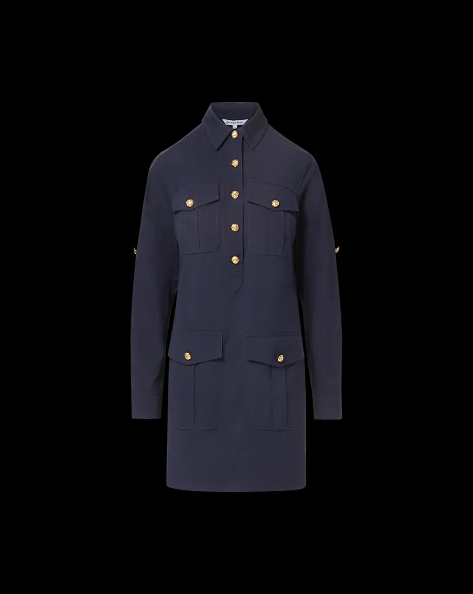 Saude Cargo Dress in Navy