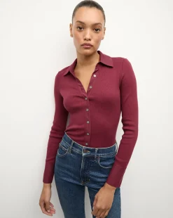 Scottie Button Down Shirt in Wine