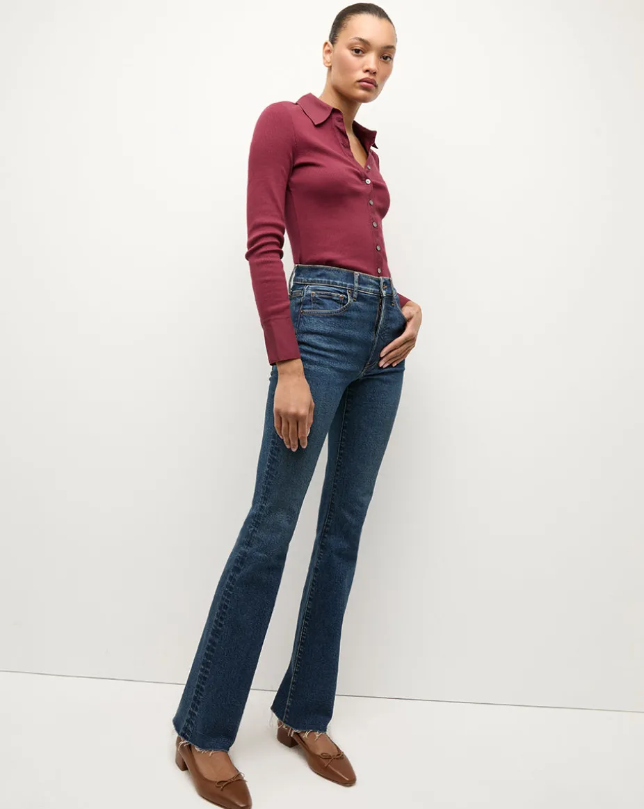 Scottie Button Down Shirt in Wine