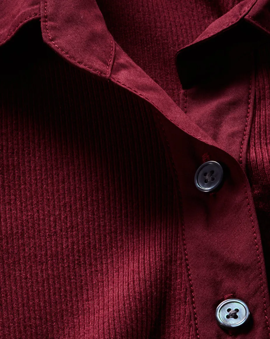 Scottie Button Down Shirt in Wine