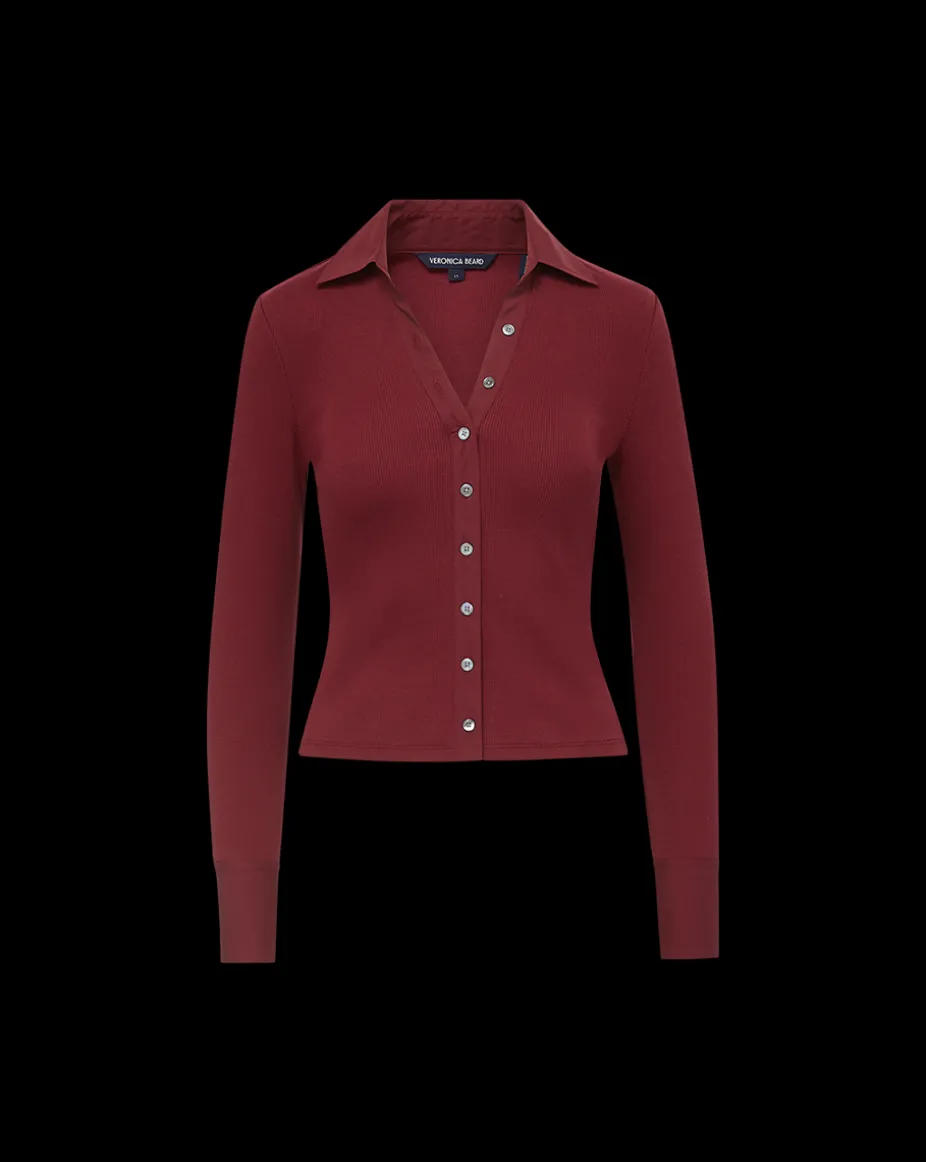 Scottie Button Down Shirt in Wine