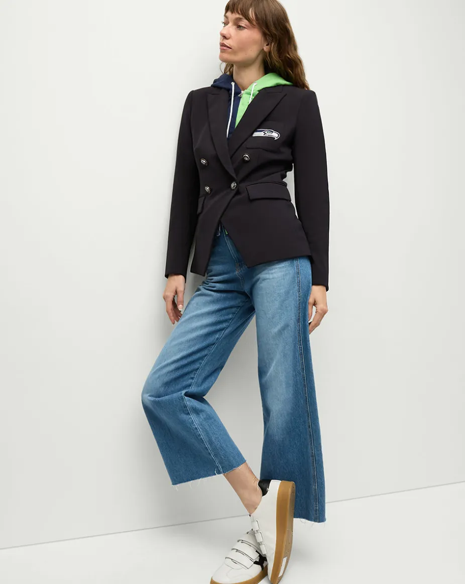 Seattle Seahawks Dickey Jacket in Navy/Silver