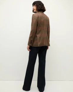Sevyn Plaid Dickey Jacket in Camel & Black
