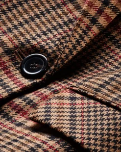 Sevyn Plaid Dickey Jacket in Camel & Black
