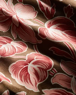 Seymour Stretch-Silk Dress in Deep Ochre Multi