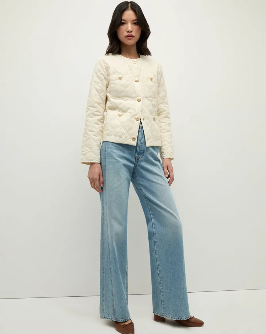 Shalia Quilted Jacket in Ivory