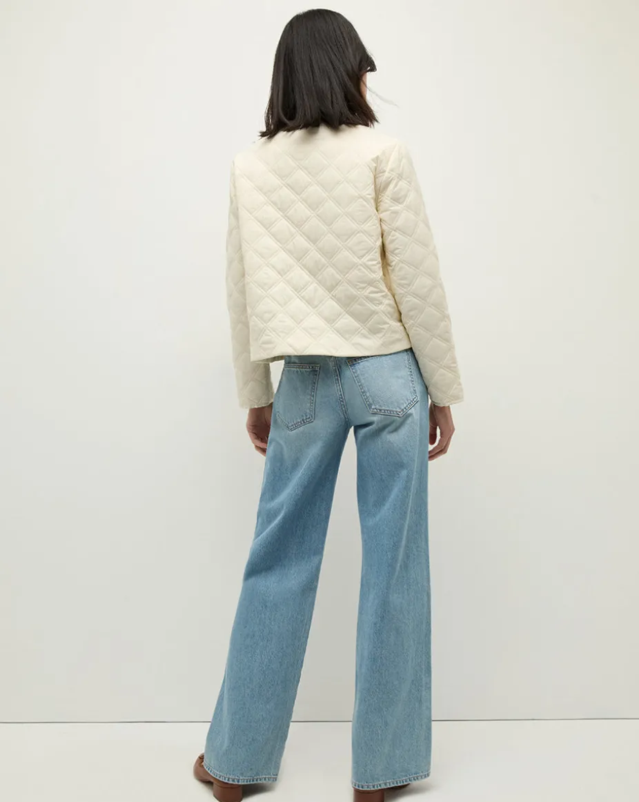Shalia Quilted Jacket in Ivory