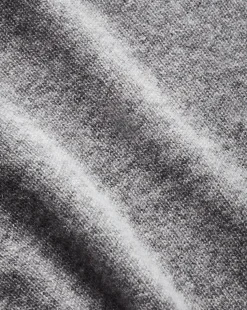 Shana Short Sleeve Cashmere Sweater in Heather Grey