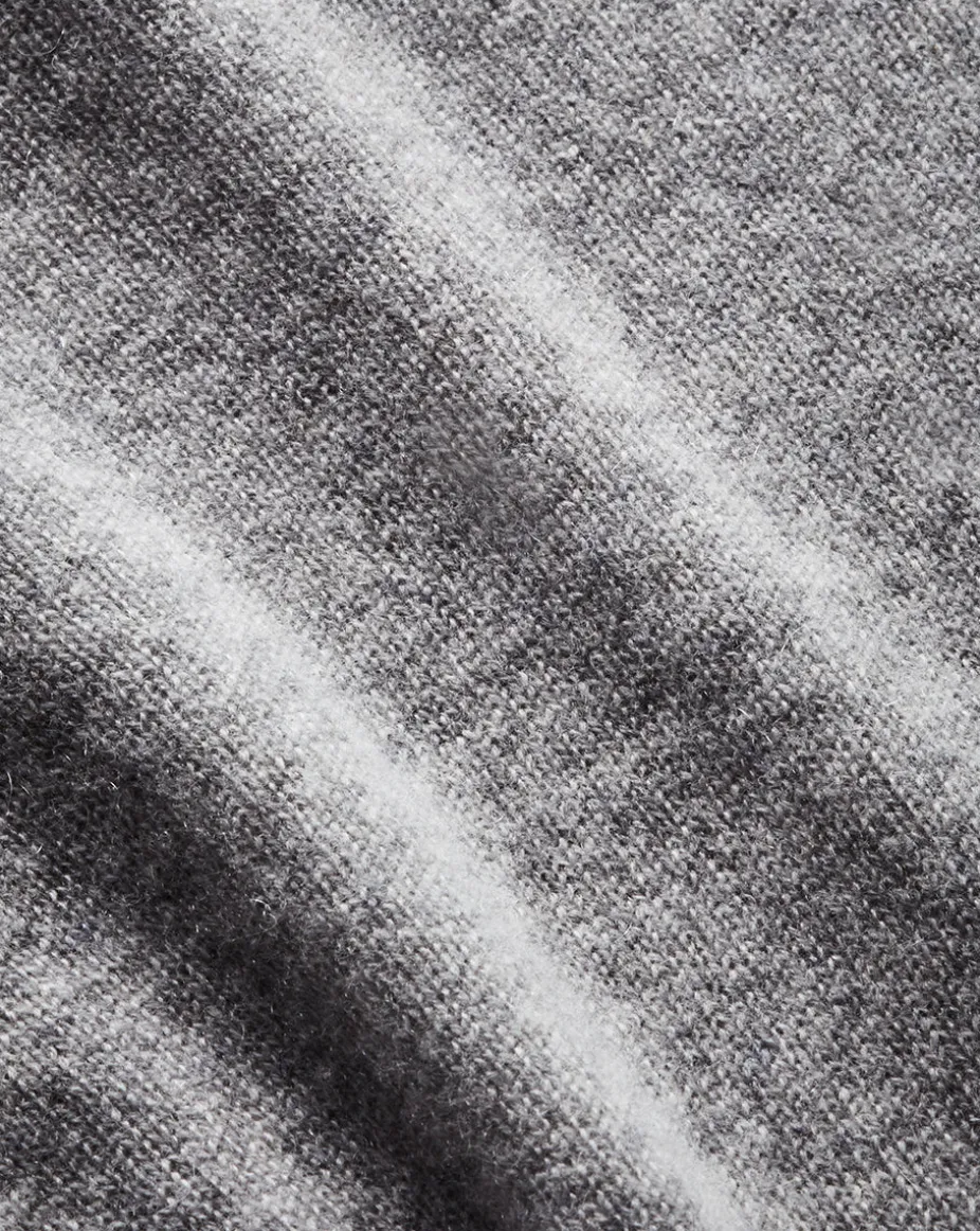 Shana Short Sleeve Cashmere Sweater in Heather Grey