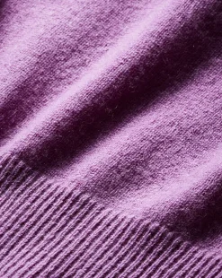 Shana Short Sleeve Cashmere Sweater in Lilac