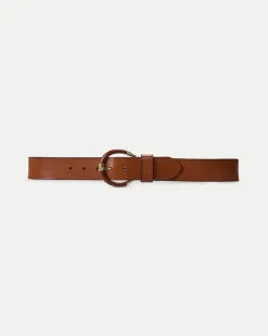 Sibilla Leather Belt in Brown