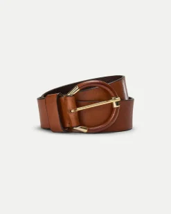 Sibilla Leather Belt in Brown