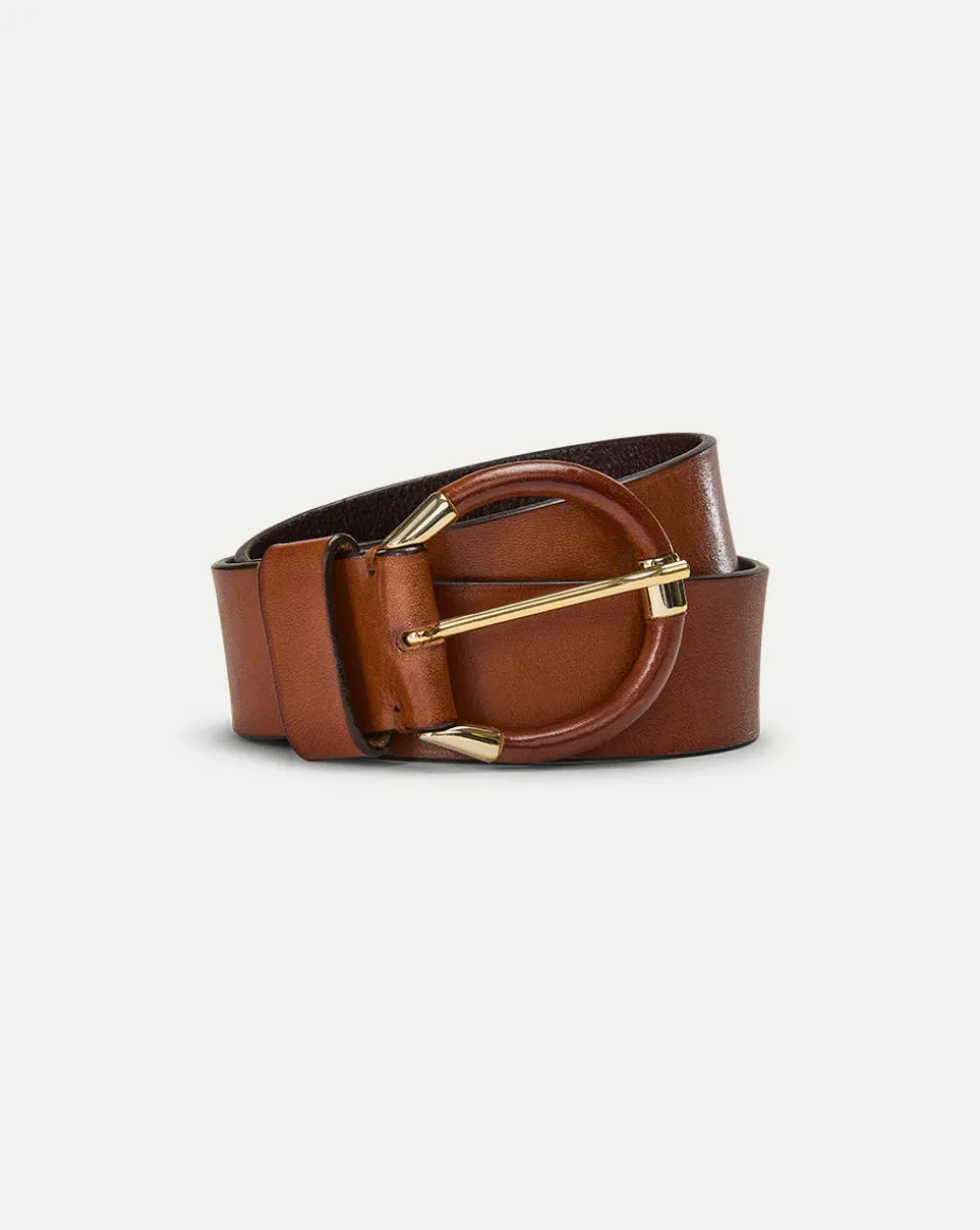 Sibilla Leather Belt in Brown