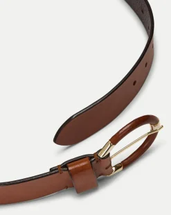 Sibilla Leather Belt in Brown