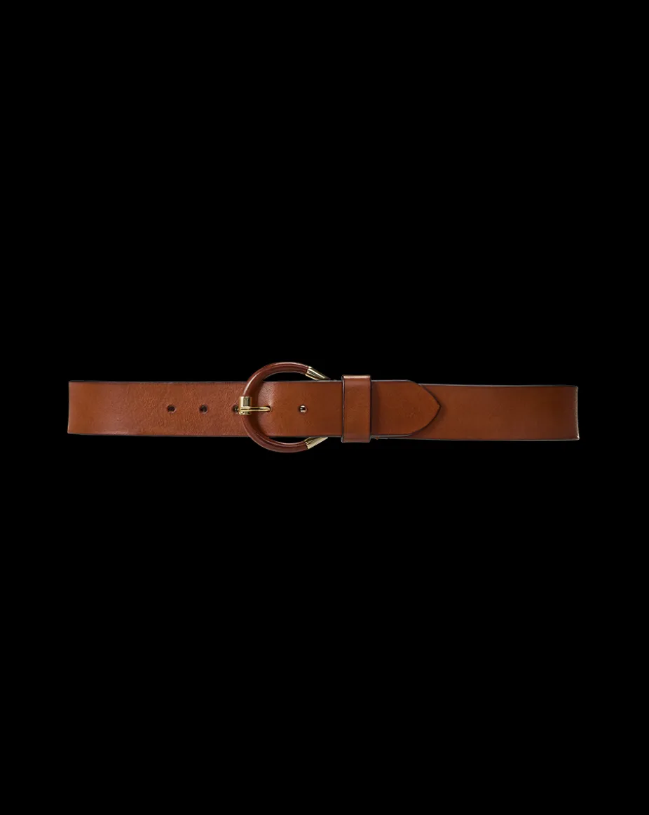 Sibilla Leather Belt in Brown