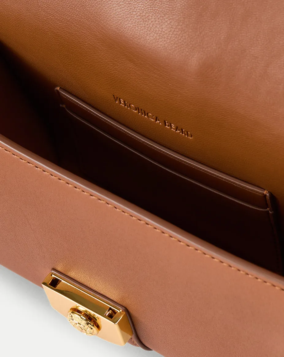 Small Crest Lock Trap Bag in Hazelwood