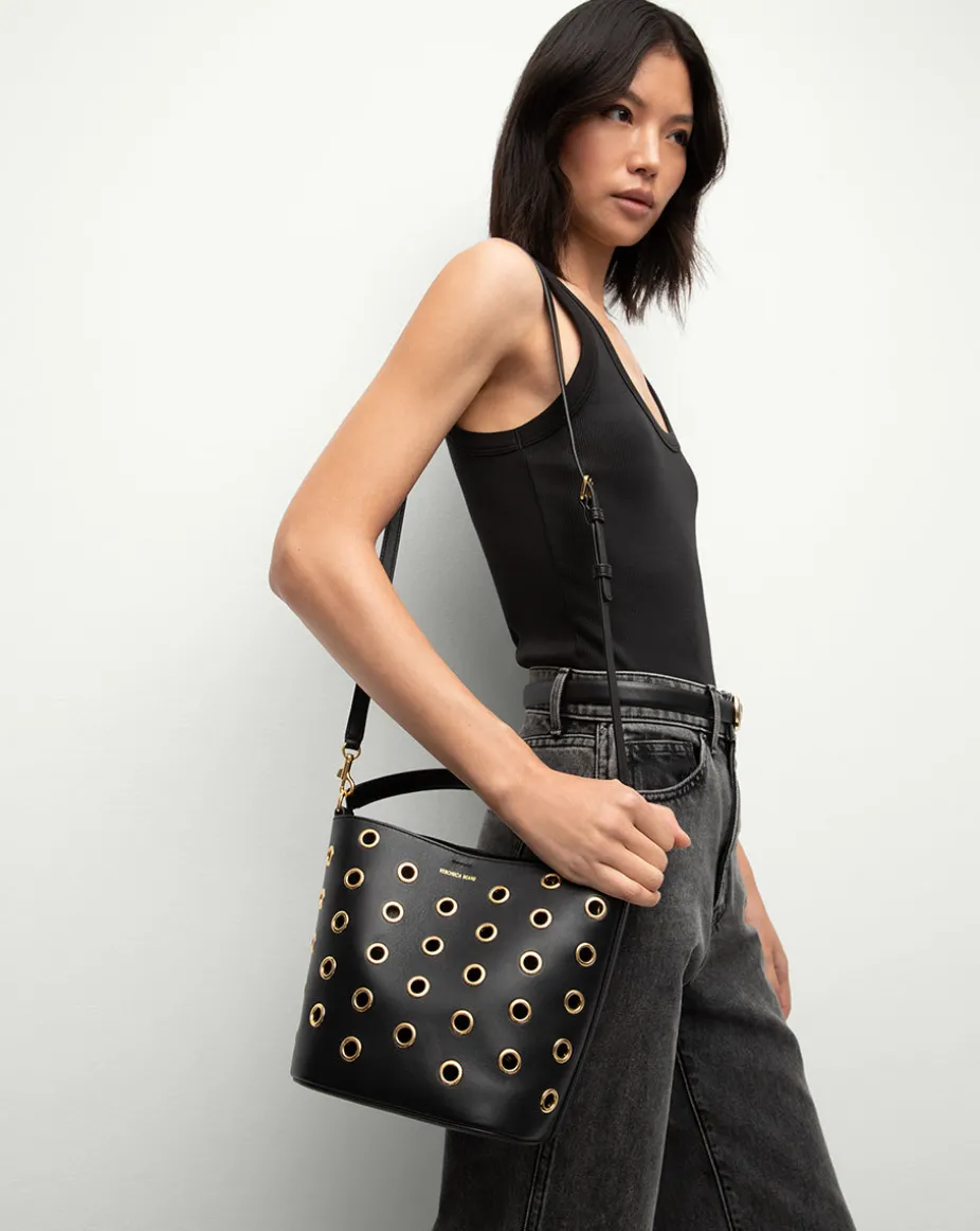 Small Grommet Feedbag in Black