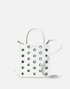 Small Grommet Shopper in Off-White