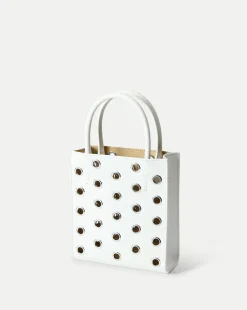 Small Grommet Shopper in Off-White