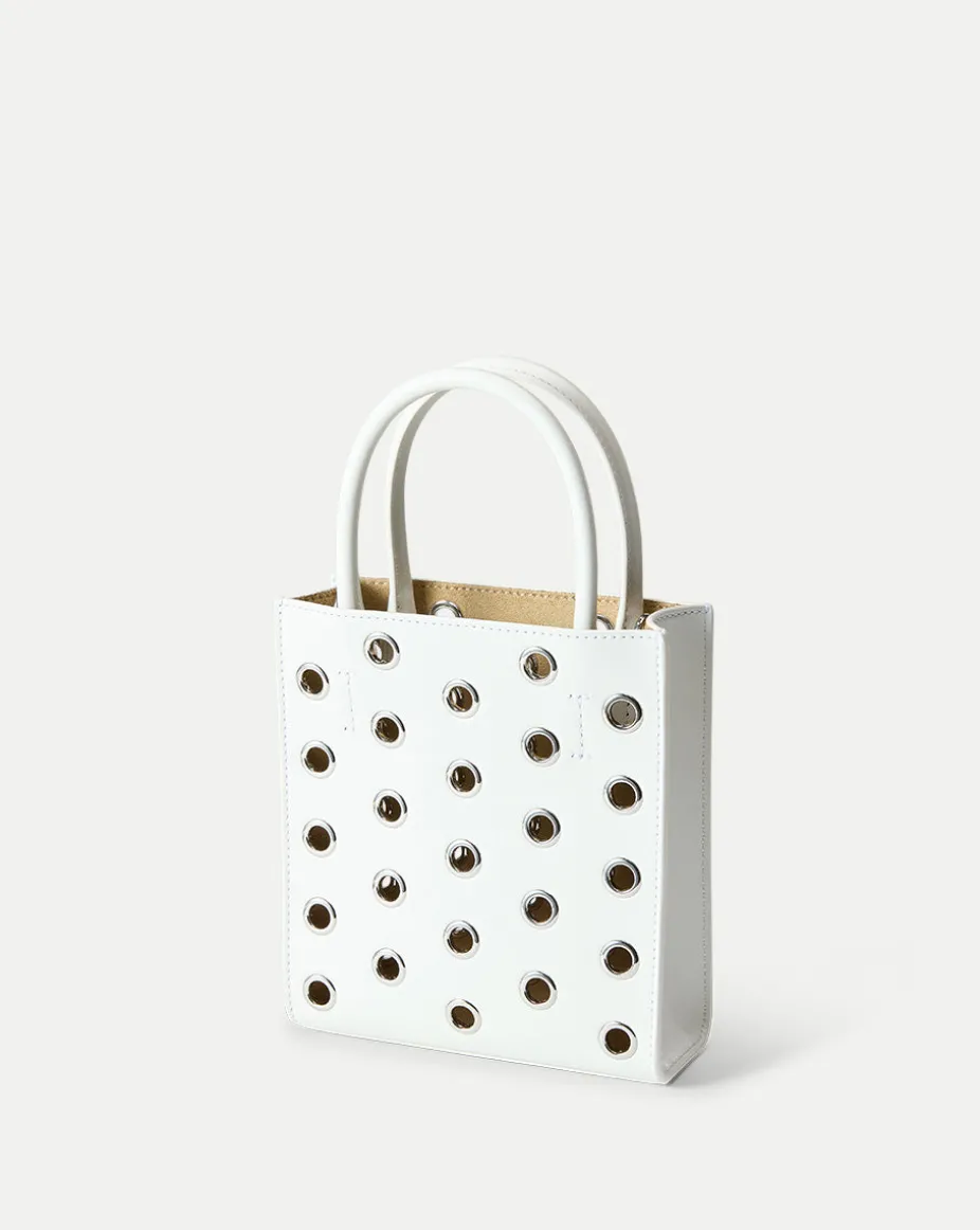 Small Grommet Shopper in Off-White
