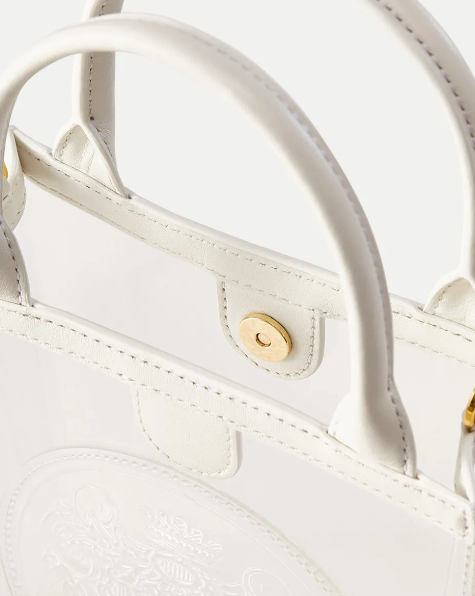 Small Shopper in Transparent/Off-White