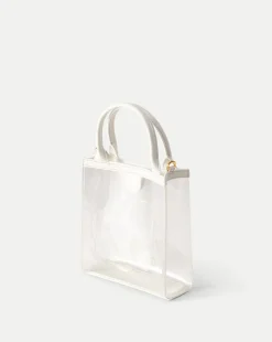 Small Shopper in Transparent/Off-White
