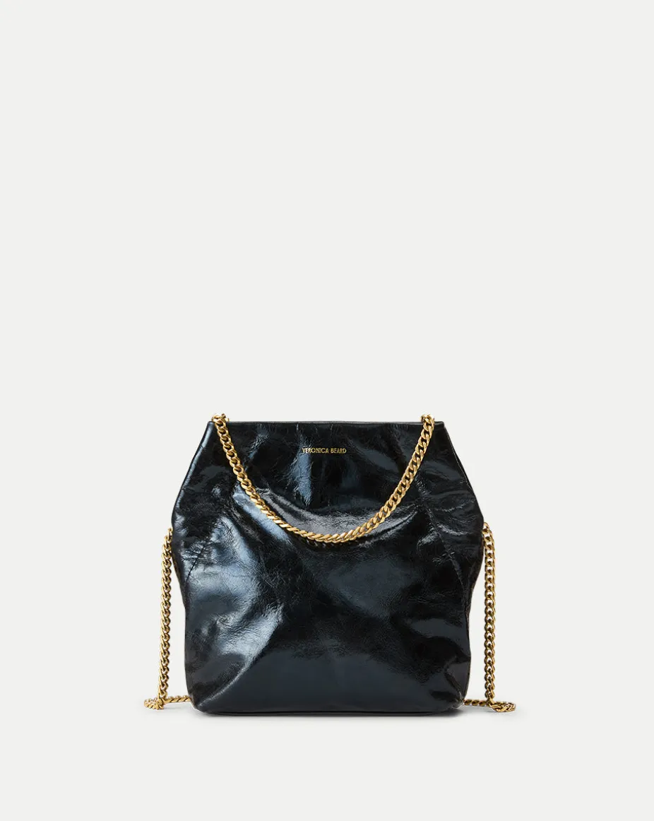 Small Slouch Shoulder Bag in Black