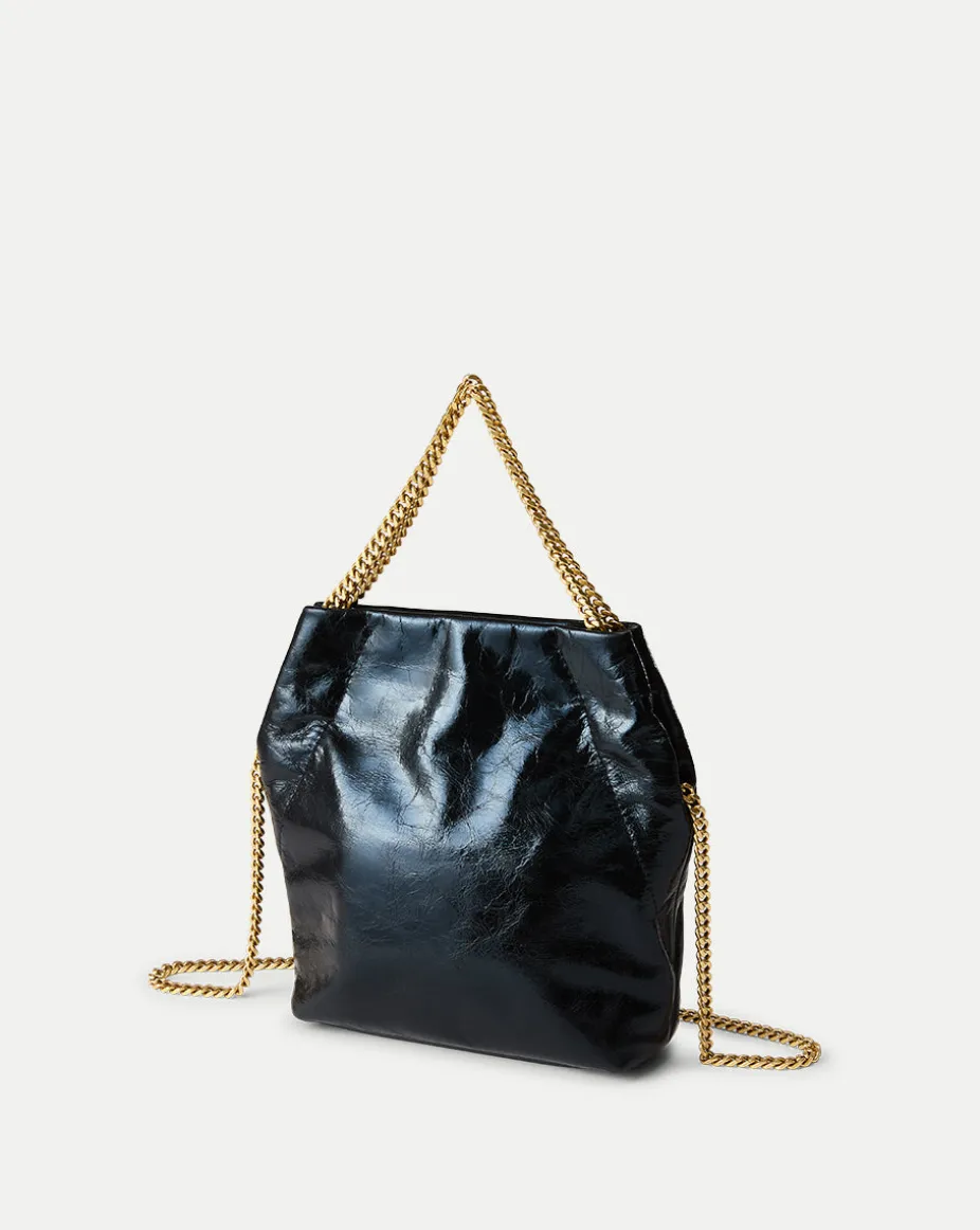 Small Slouch Shoulder Bag in Black