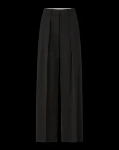 Sonia Wide Leg Tailored Pant in Black